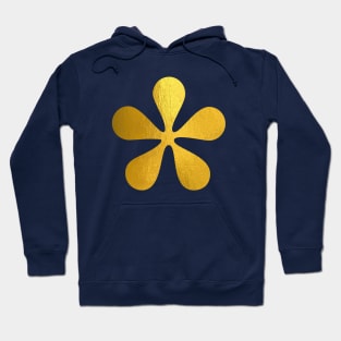 Gold flower shape Hoodie